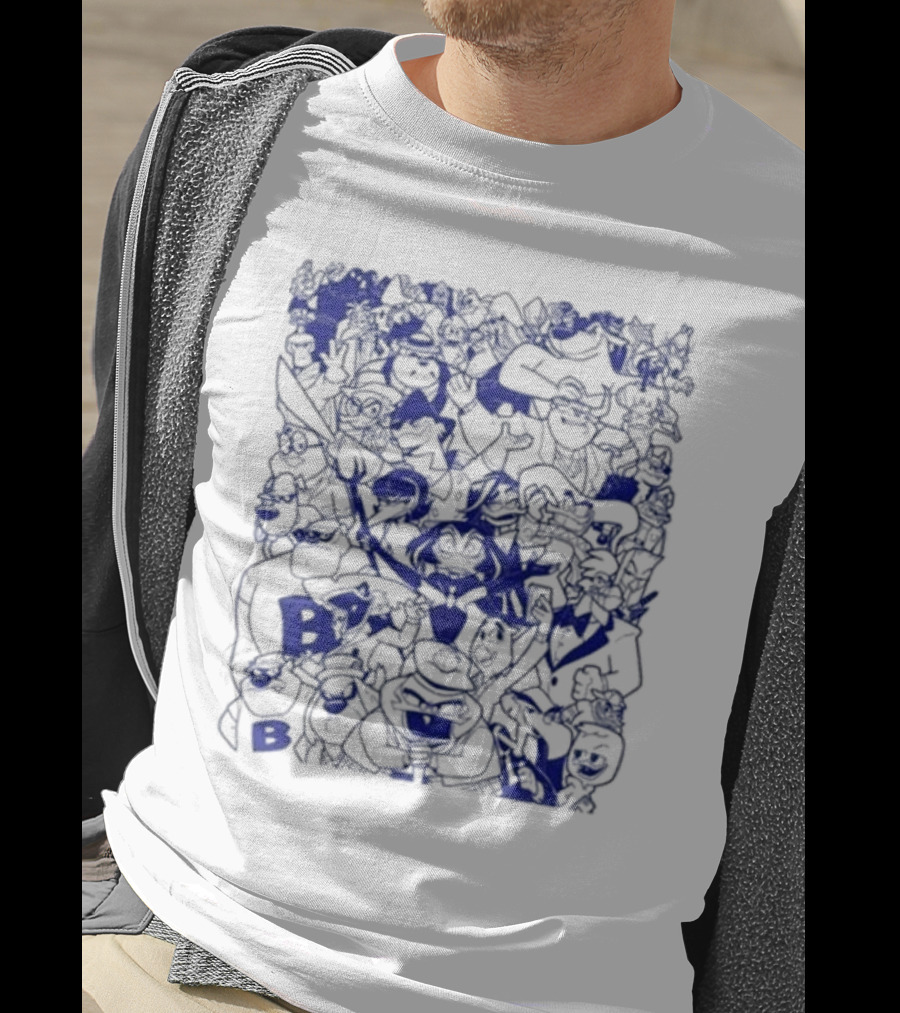 Duck Villains Dark Blue Ensemble By Brian Danger T-Shirt