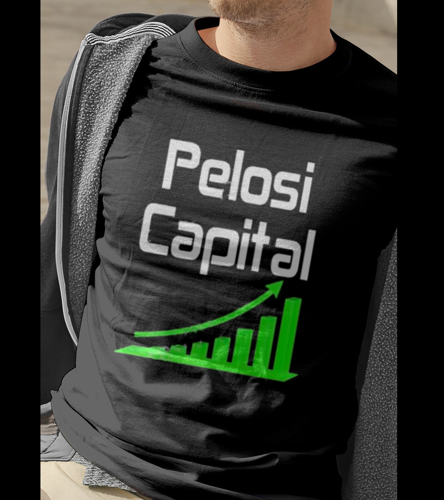 Liathetrader Pelosi Capital Green Arrow Graph T-Shirt