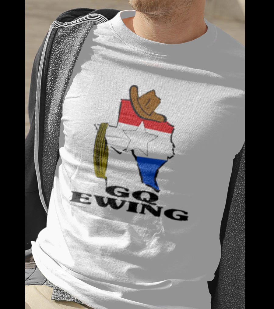 Lone Star GQ Ewing Texas Hat Star Colors T-Shirt