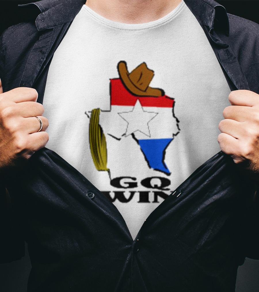 Lone Star GQ Ewing Texas Hat Star Colors T-Shirt