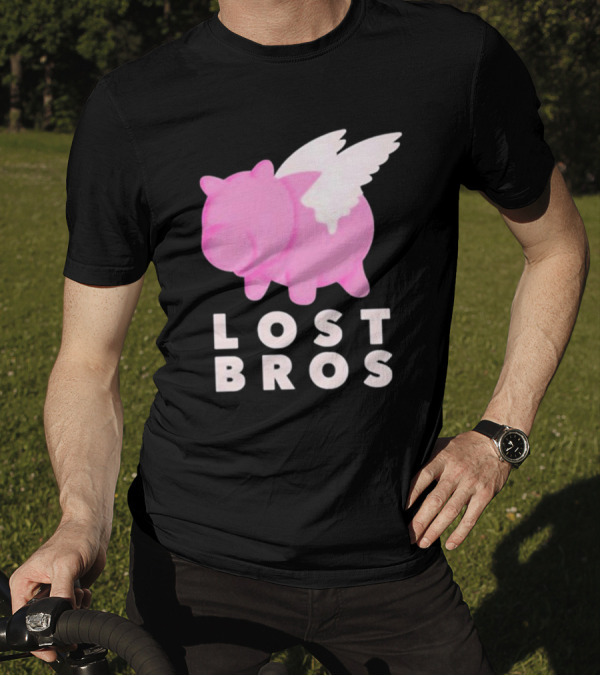 Lost Bros When Hamm Flies Pig With Wings T-Shirt