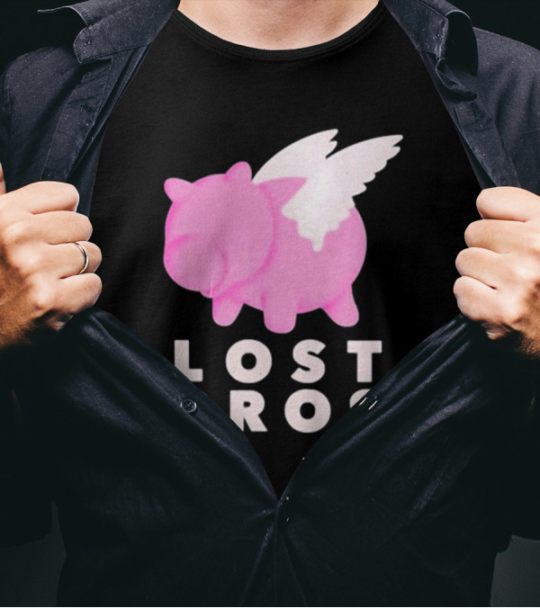 Lost Bros When Hamm Flies Pig With Wings T-Shirt