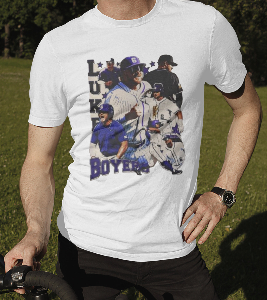 Luke Boyers TCU Horned Frogs Baseball 6 Multi-Action Highlights T-Shirt