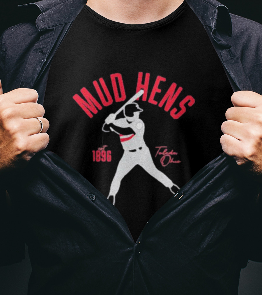 Mud Hens 1896 Toledo Ohio Baseball Player T-Shirt