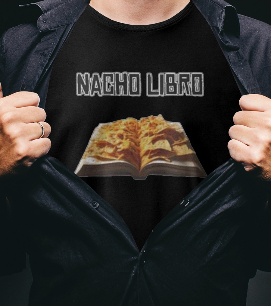 Nacho Libro Open Book With Tortilla Chips T-Shirt