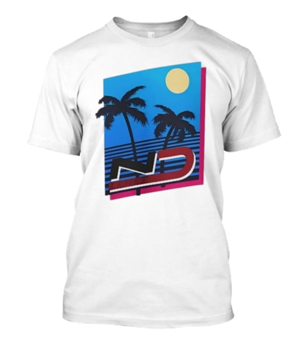 ND Natalie Decker Sunshine Season Palm Trees Moonlit Vibes T-Shirt