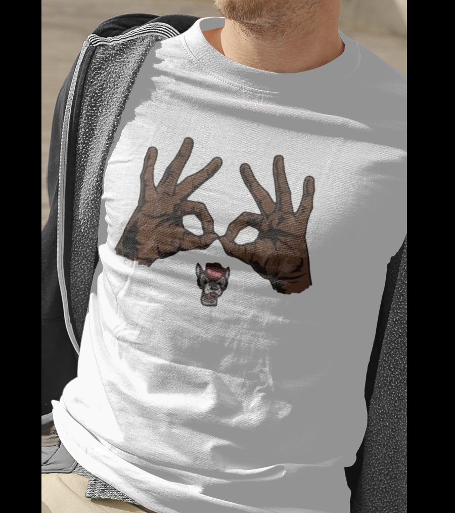 Nc State Basketball Three Goggles Hand Sign Wolfpack T-Shirt