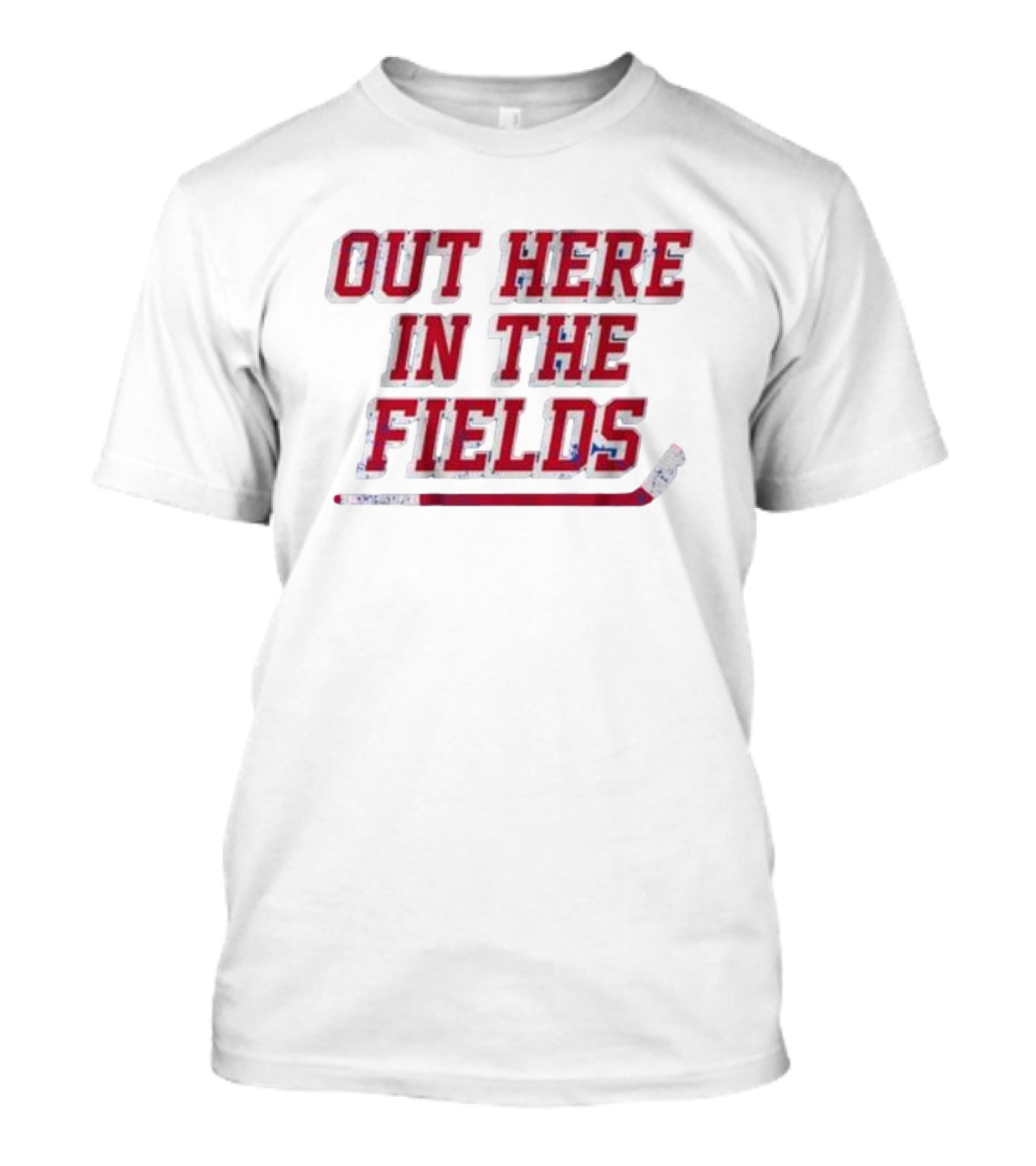 Out Here In The Fields New York Hockey T-Shirt