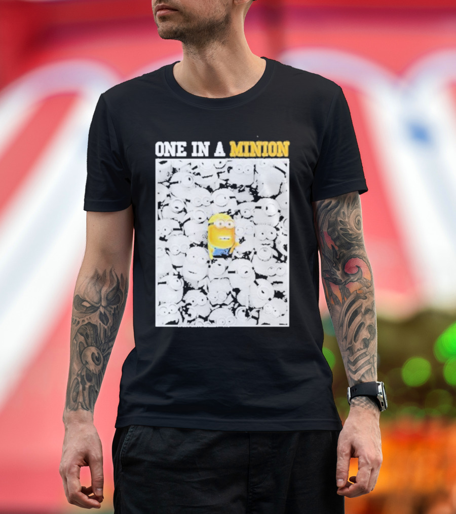 One in a Minion Nicholas J Fuentes Yellow Character Crowd T-Shirt