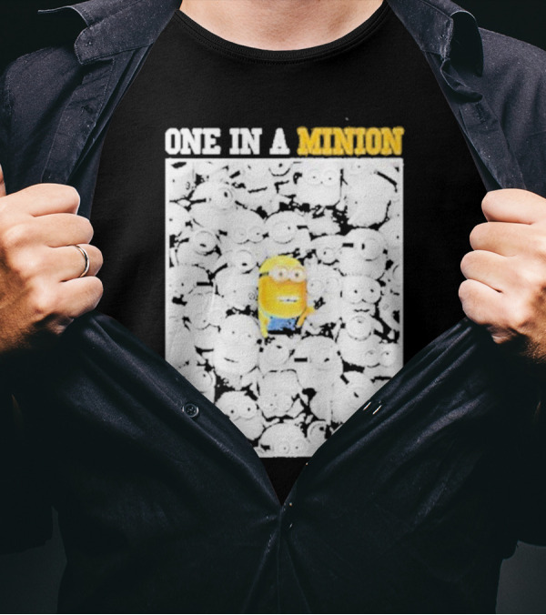 One In A Minion Nicholas J Fuentes Yellow Character Crowd T-Shirt