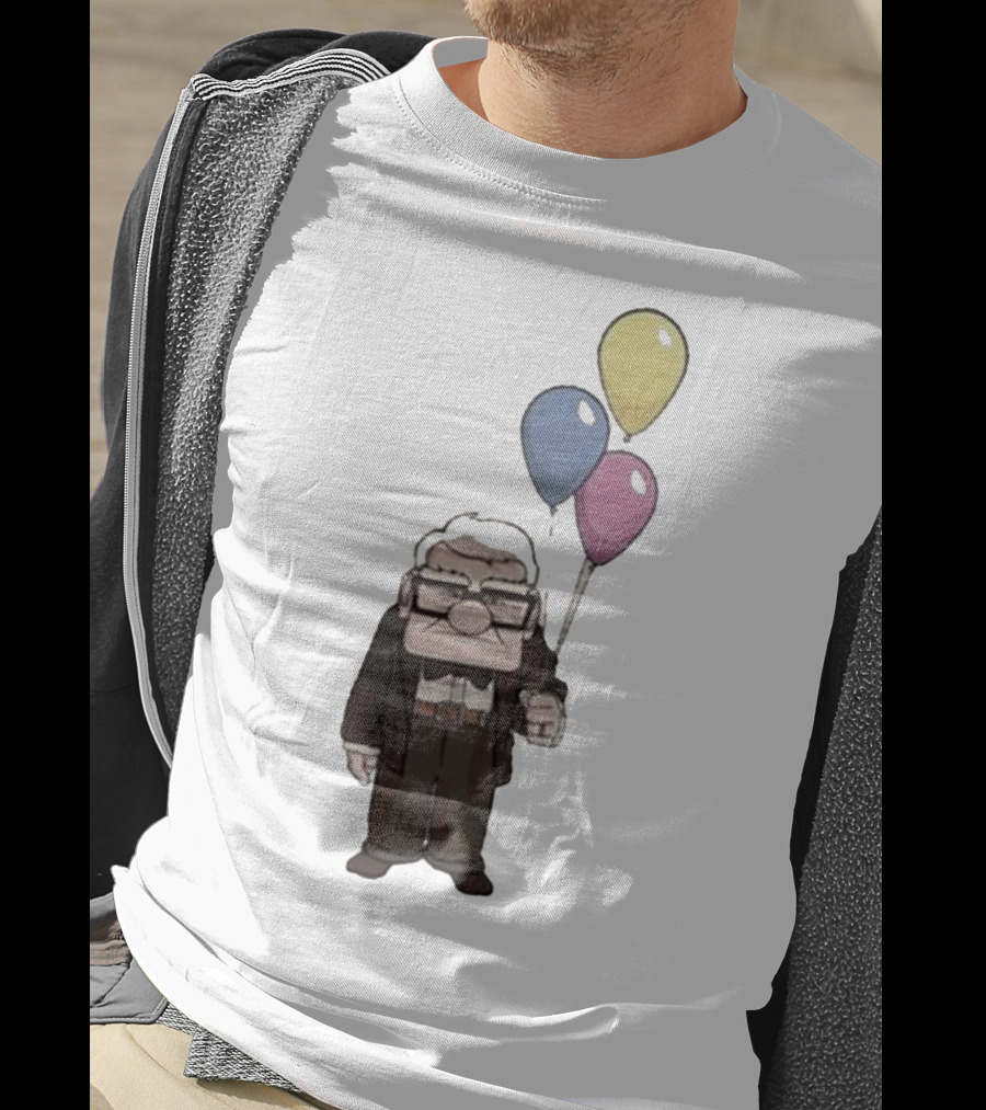Nika Carl Fredricksen From Up Costume Geno Balloons Character T-Shirt