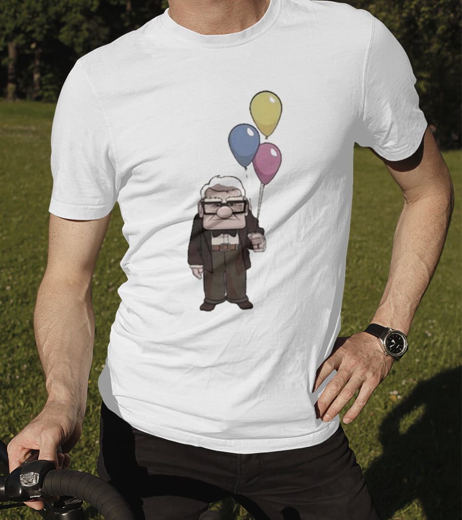 Nika Carl Fredricksen From Up Costume Geno Balloons Character T-Shirt