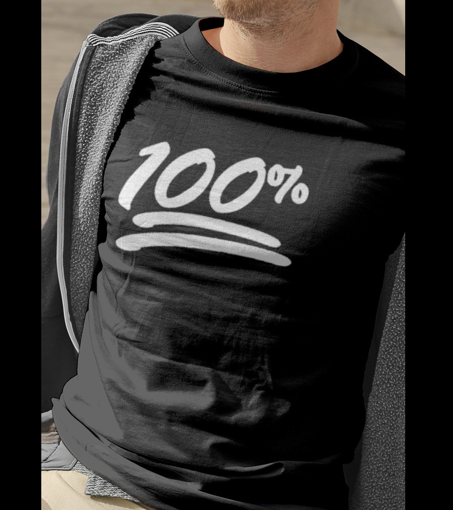 Not The Bee 100% Emoji Black T-Shirt
