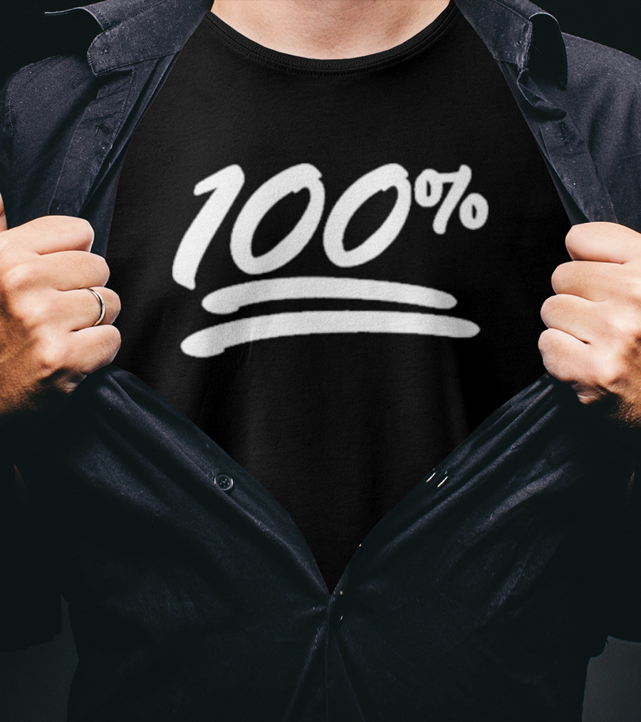 Not The Bee 100% Emoji Black T-Shirt
