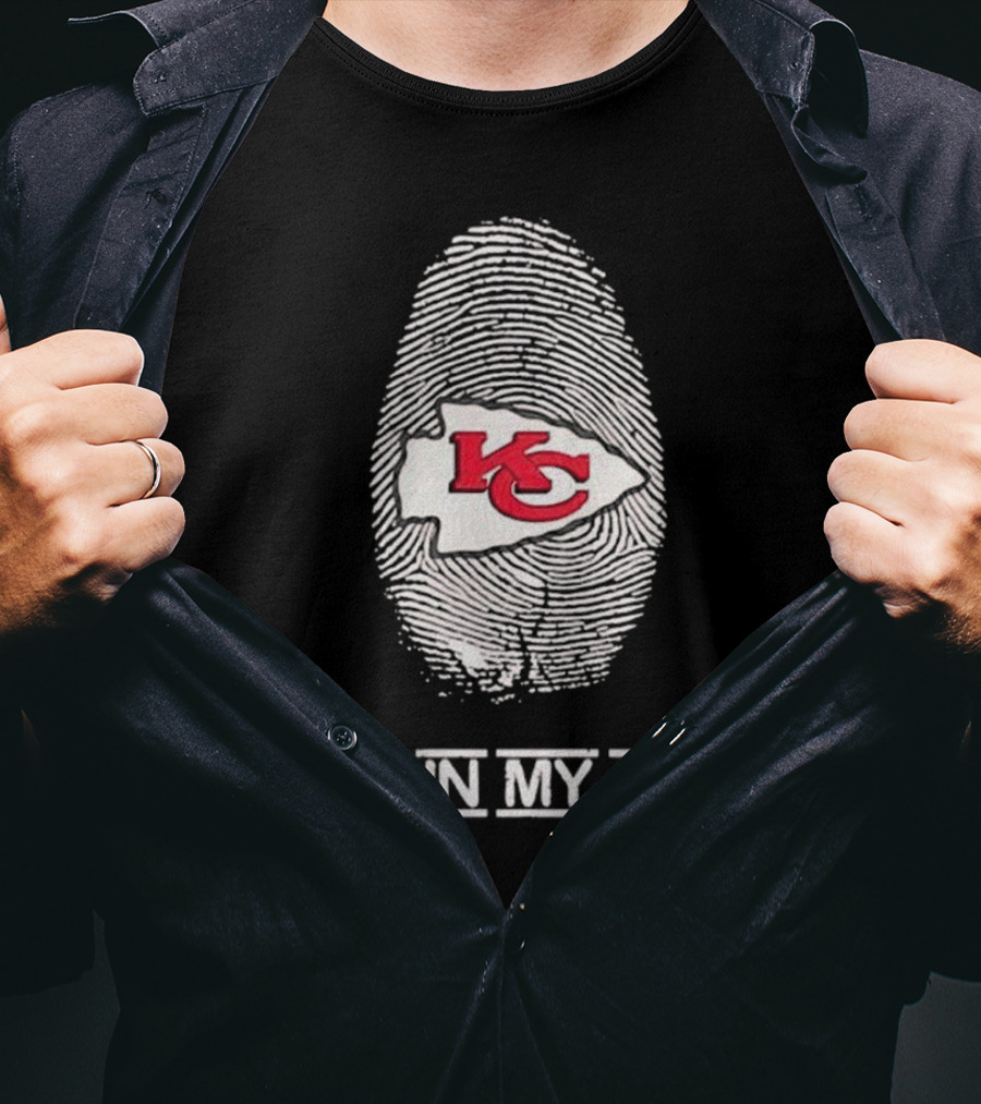 Kansas City Chiefs Fingerprint It's In My DNA T-Shirt