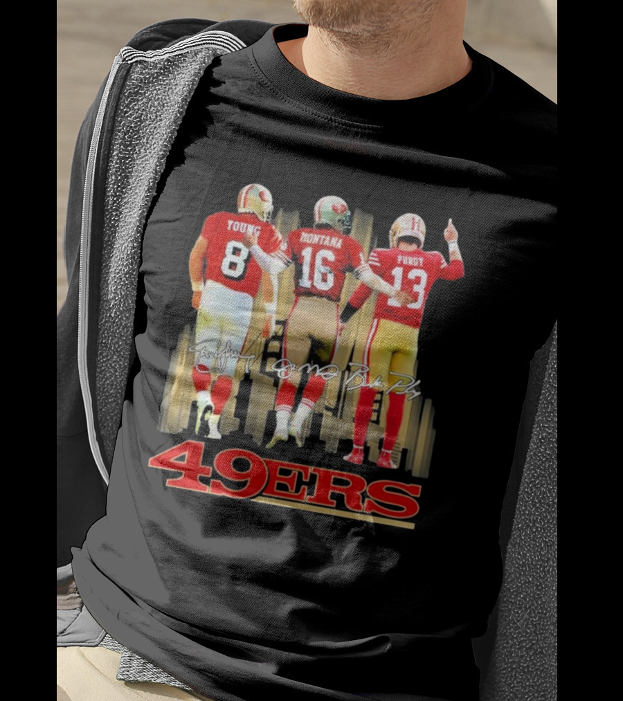 Young Montana Purdy 49ers Signatures Skyline T-Shirt
