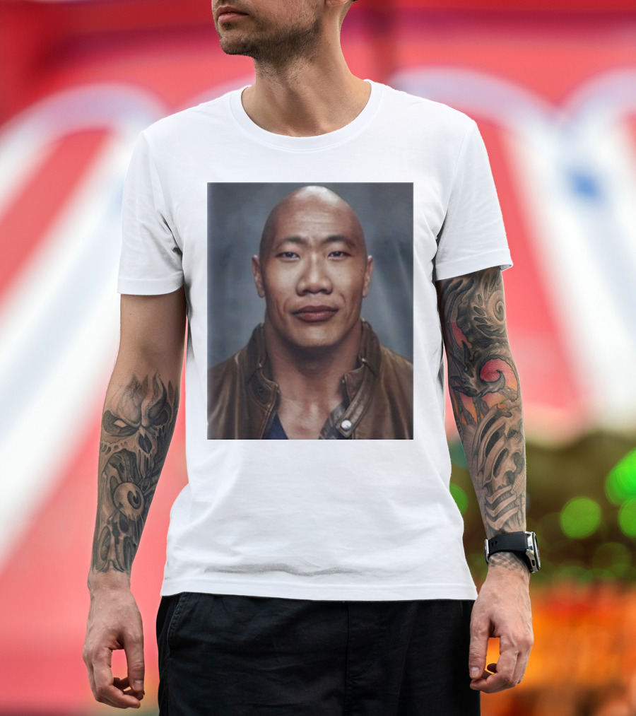 Dwayne The Wok Johnson Meme Face Mashup T-Shirt