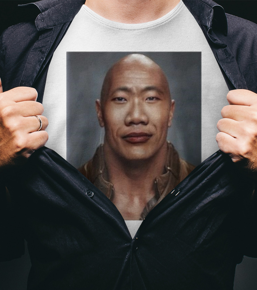 Dwayne The Wok Johnson Meme Face Mashup T-Shirt