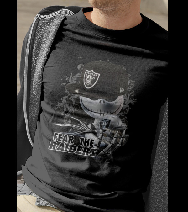 Las Vegas Raiders Jack Skellington Fear The Raiders Halloween T-Shirt