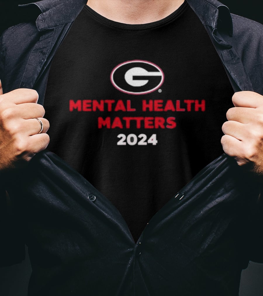 Georgia Bulldogs Mental Health Matters T-Shirt