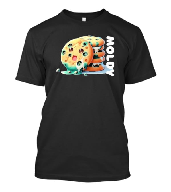 Moldy Cookies Stack With Cute Melting Face T-Shirt