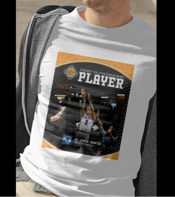 Most Outstanding Player Al-Amir Dawes Seton Hall NIT Basketball Photo T-Shirt