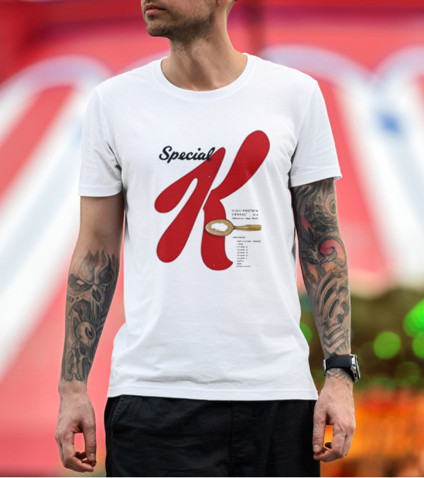 Premium T-Shirt: Special K High Protein Cereal Ketapoloclub Spoon T-Shirt Special K High Protein Cereal Ketapoloclub Spoon T-Shirt