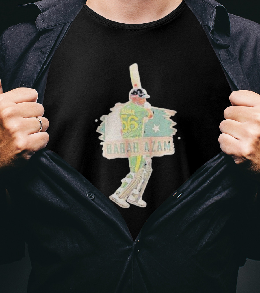 Babar Azam 56 Star Pakistan Cricket T-Shirt