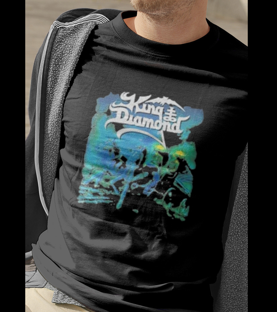 King Diamond Abigail Album Art Blue And Green T-Shirt