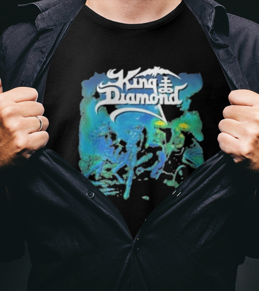 King Diamond Abigail Album Art Blue And Green T-Shirt