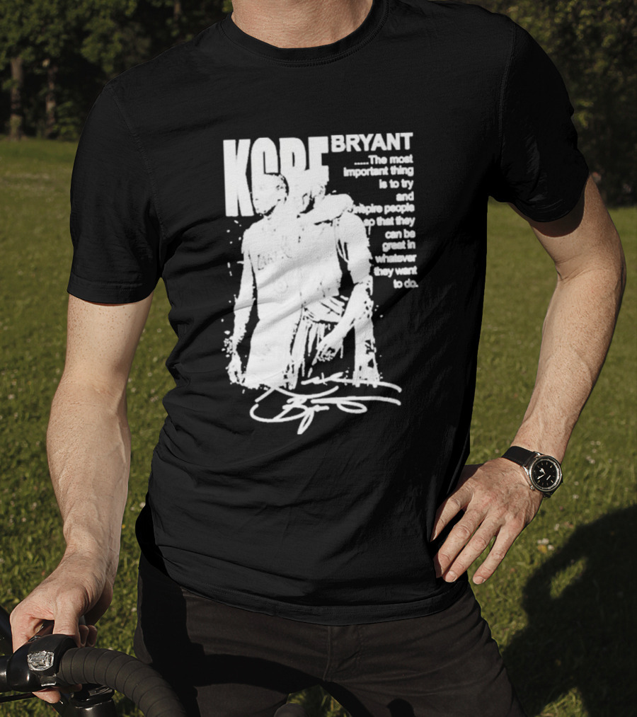 Kobe Bryant Los Angeles Lakers Signature Inspirational Message T-Shirt