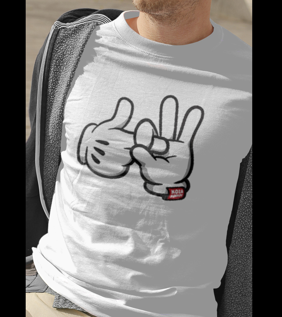 Koza Bobkov Noir Mickey Hand Sign T-Shirt