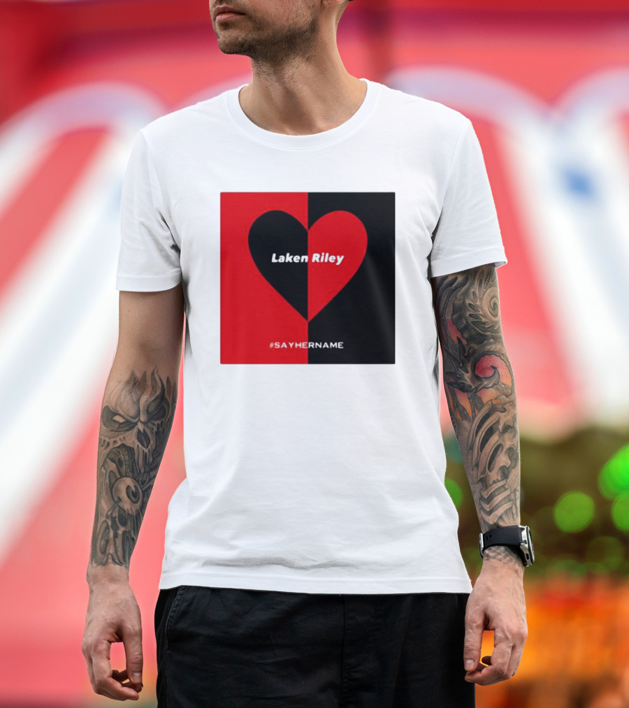Laken Riley Heart #SayHerName T-Shirt