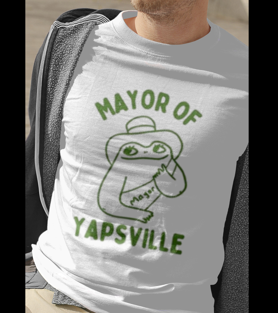 Mayor Of Yapville Frog Drawing T-Shirt