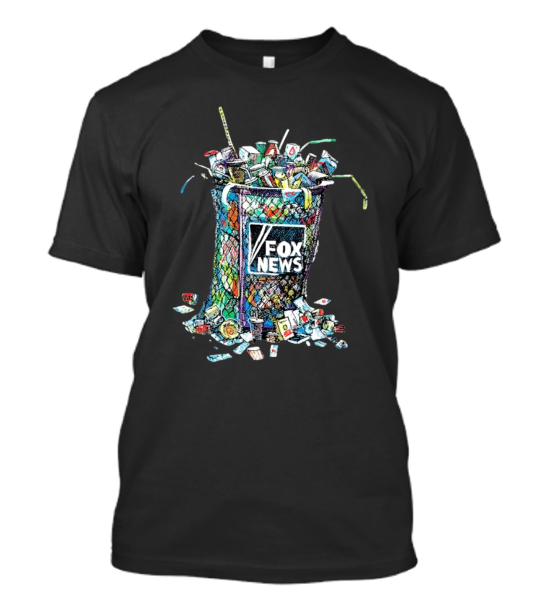 Michael De Adder Fox News Trash Can T-Shirt