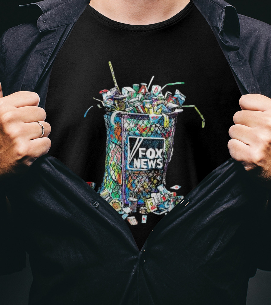 Michael De Adder Fox News Trash Can T-Shirt