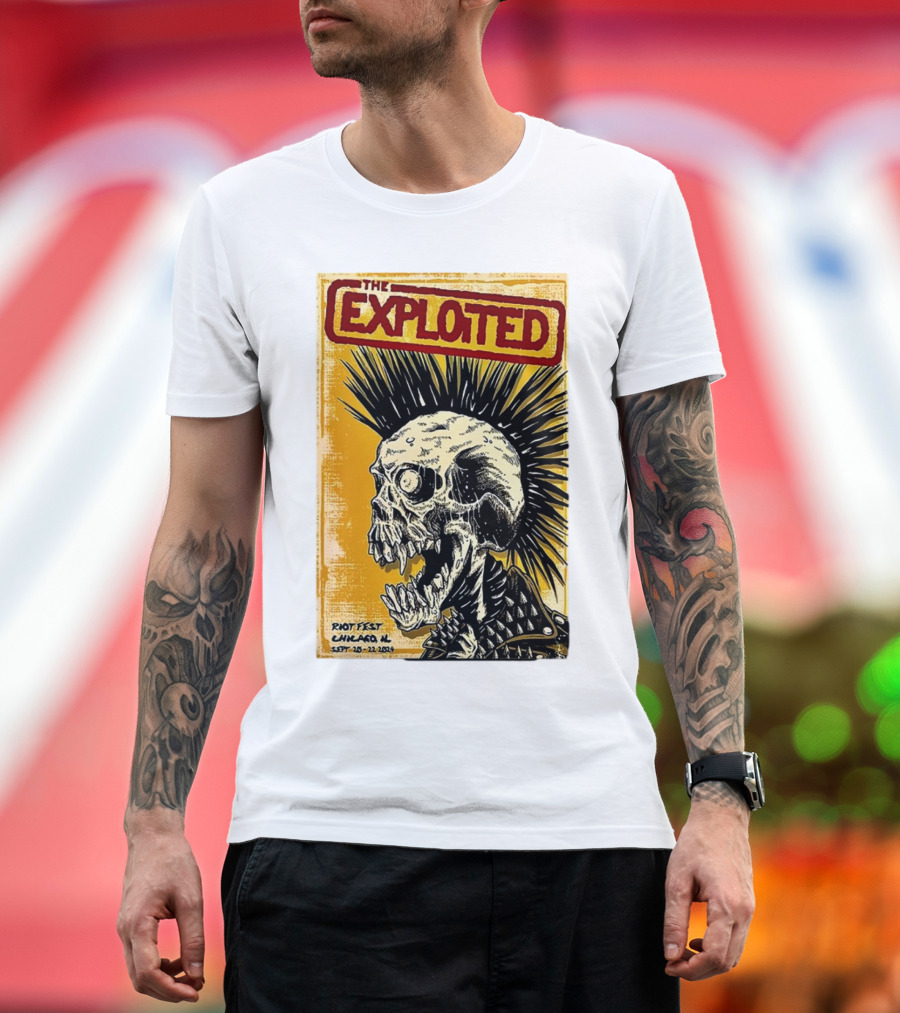 The Exploited Skull Riot Fest Chicago IL Sept 20-22 T-Shirt