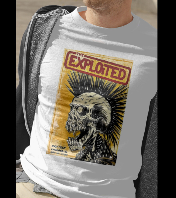 The Exploited Skull Riot Fest Chicago IL Sept 20-22 T-Shirt