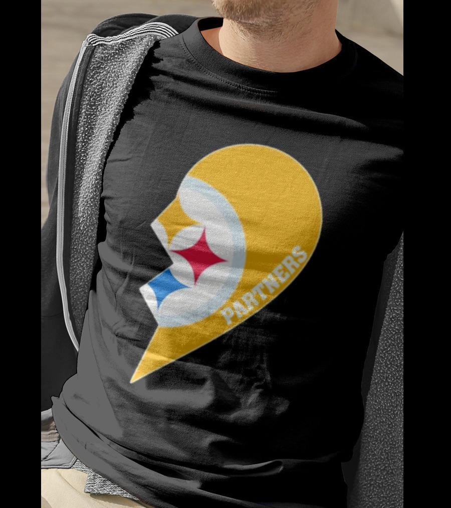 Steelers Partners Half Heart Logo Emblem T-Shirt