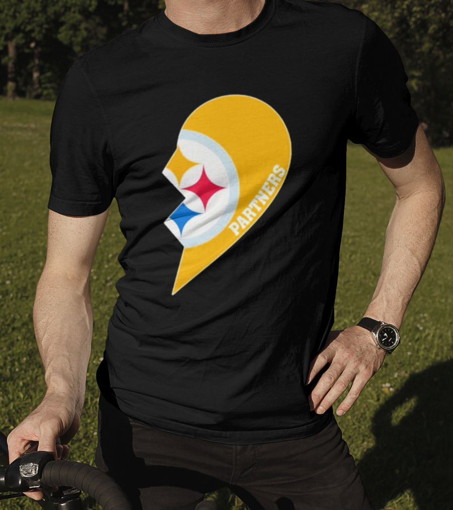 Steelers Partners Half Heart Logo Emblem T-Shirt