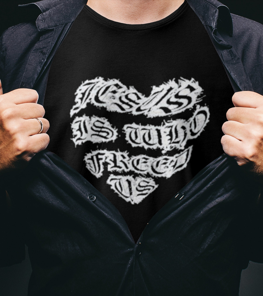 Kai Cenat Wearing Jesus Is Who Freed Us Heavens Fallen Angels Do You Know Jesus T-Shirt