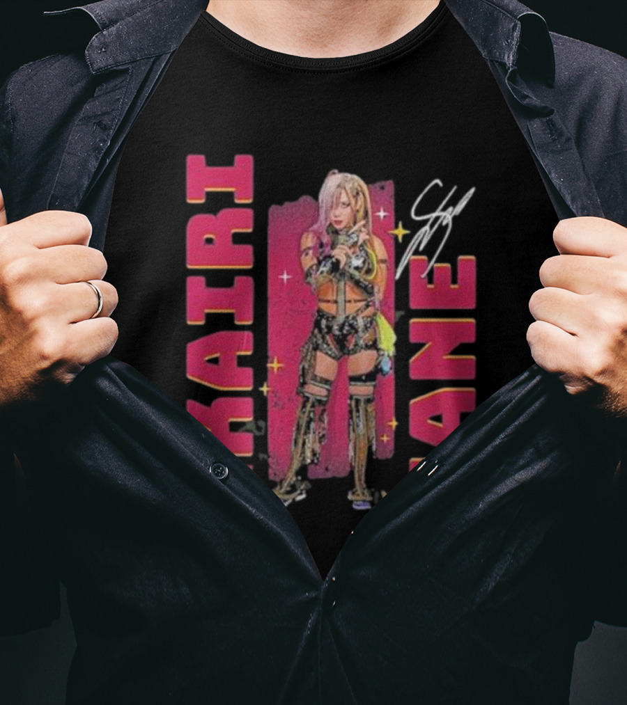Kairi Sane Signature Pose WWE Graphic 500 Level Women's T-Shirt