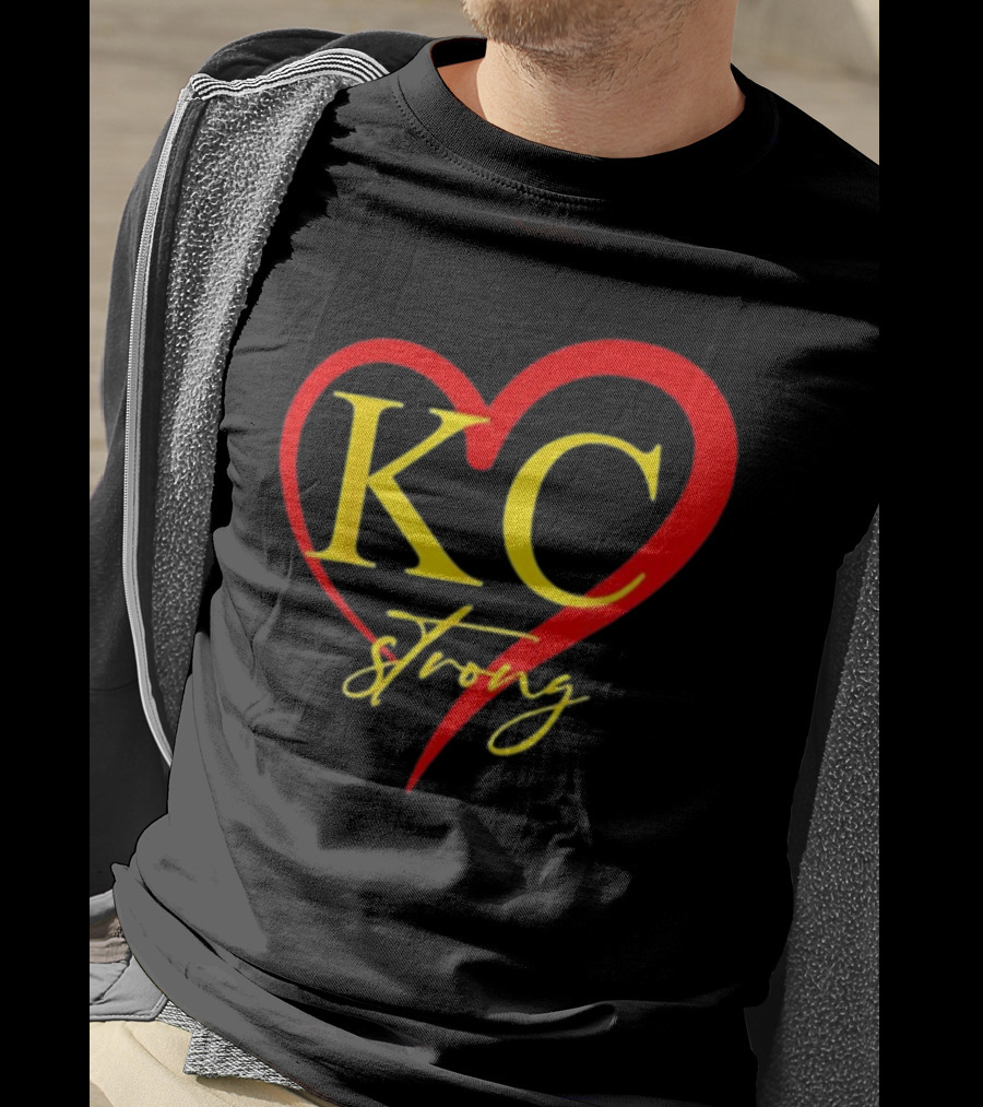 KC Strong Heart Design Kansas City Strong T-Shirt