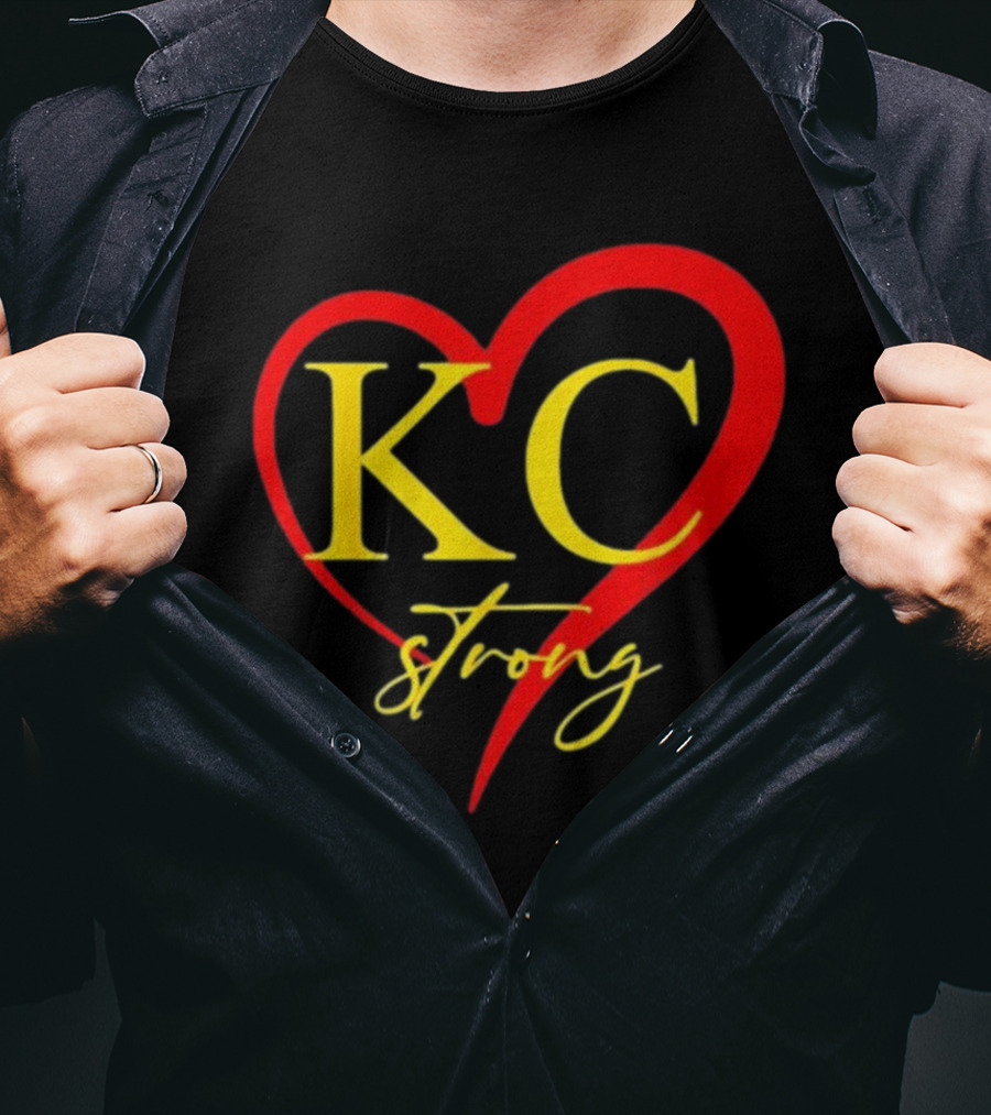 KC Strong Heart Design Kansas City Strong T-Shirt