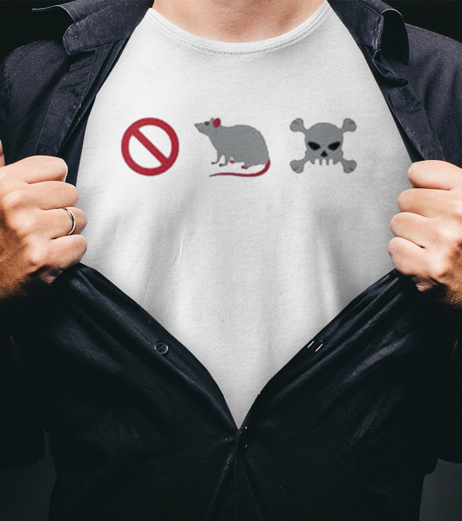 No Rat Skull Poison T-Shirt