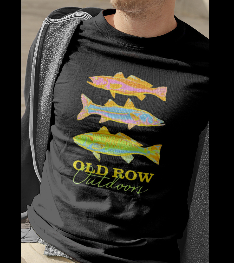 Old Row Outdoors Neon Fish Trio T-Shirt