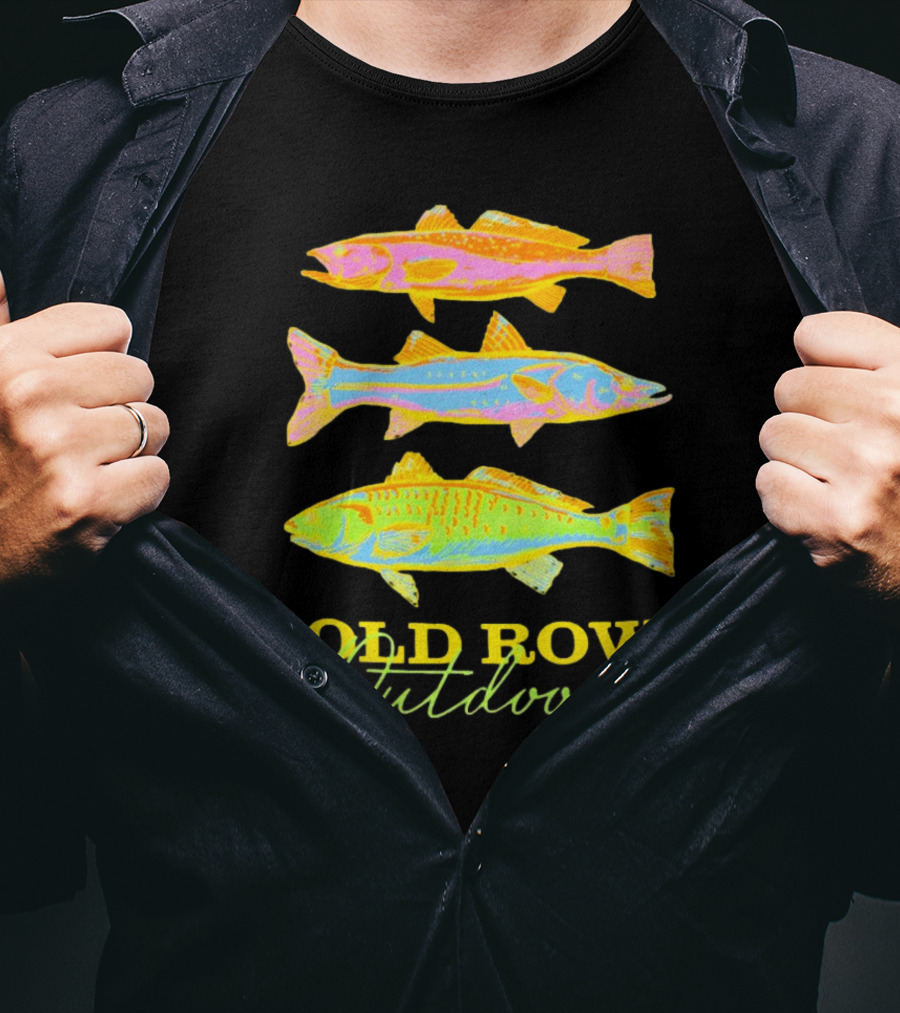 Old Row Outdoors Neon Fish Trio T-Shirt