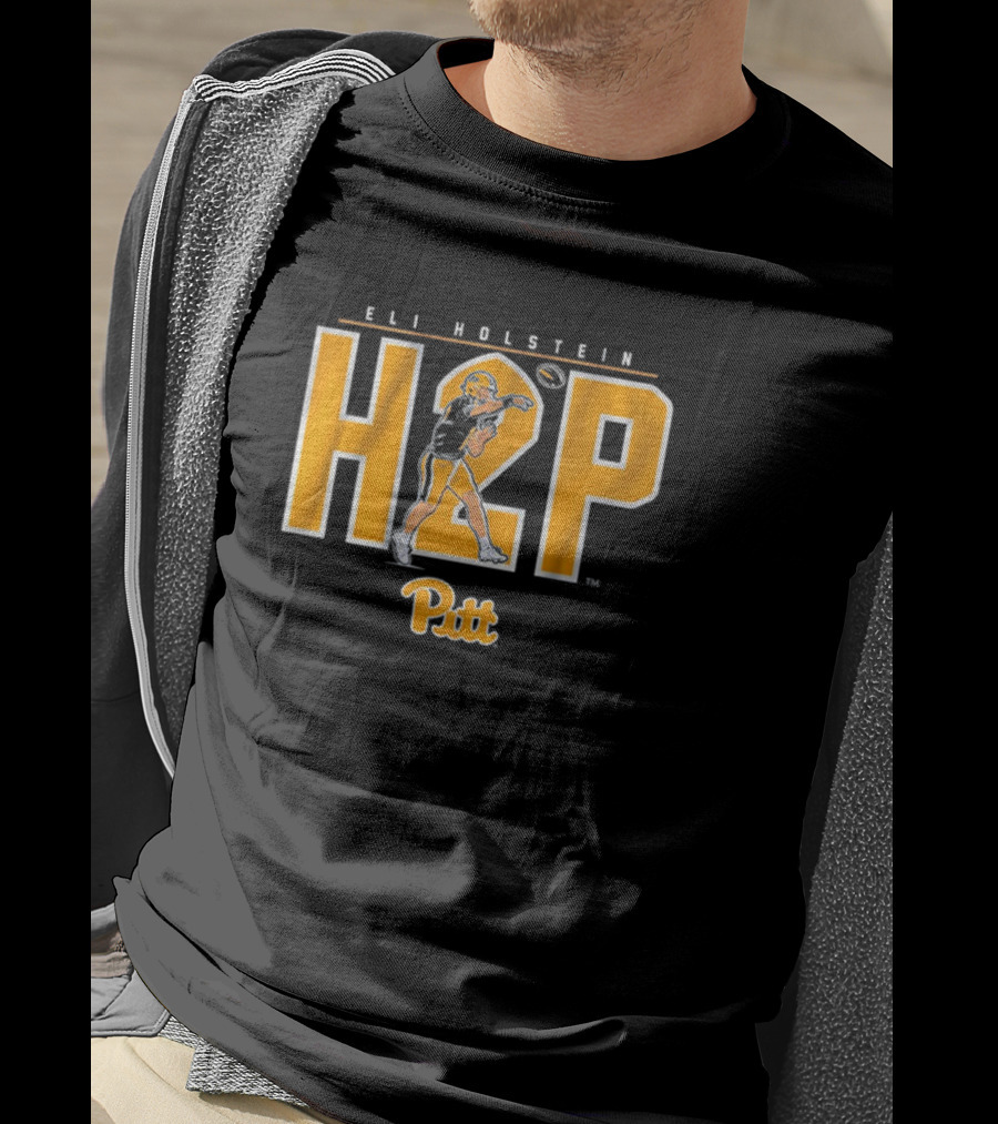 Eli Holstein H2P Pitt Panthers Football Quarterback T-Shirt