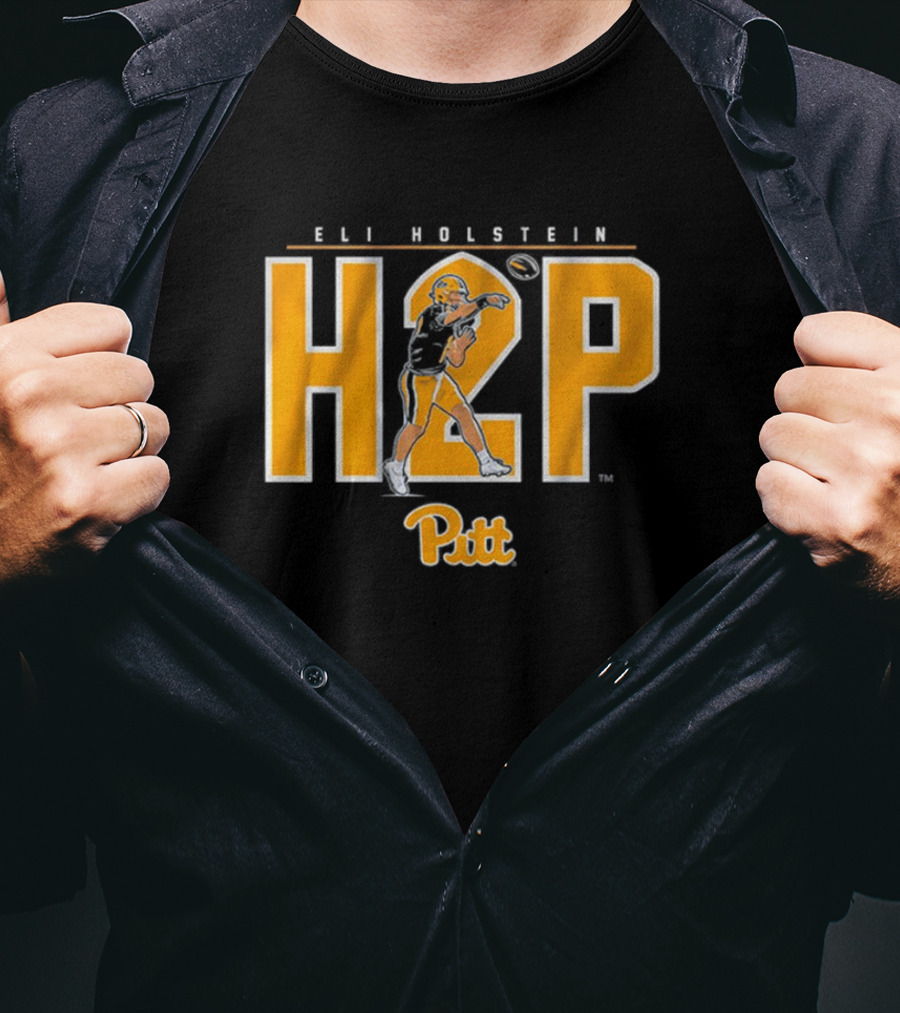 Eli Holstein H2P Pitt Panthers Football Quarterback T-Shirt