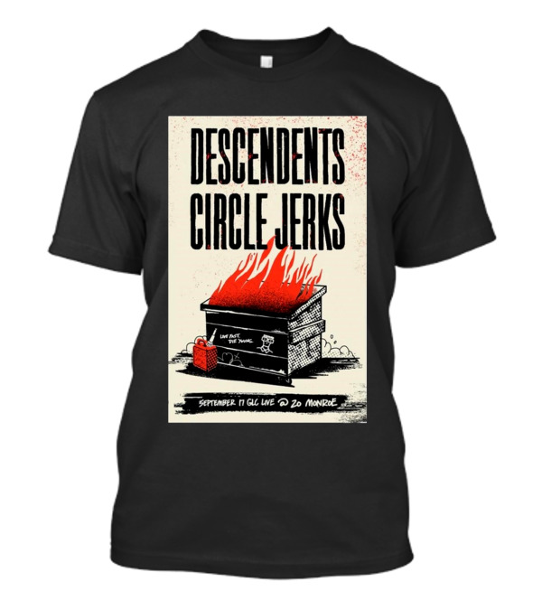 Descendents Circle Jerks Live Fast Die Young Grand Rapids September 17 2024 GLC Live At 20 Monroe Concert T-Shirt